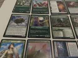 Green MTG Cards Lot Foil, Rare, Land, And More Magic The Gathering Cards - Image 4