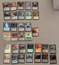 33 Lot MTG AVATAR - 9 RARE FOILS, 24 Foil U Cards Legendary Creatures Magic NM - Image 1