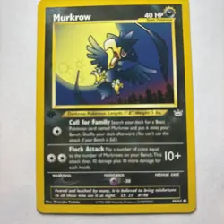 Murkrow Neo Revelation 46/64 Regular 1st Edition Common Pokemon Card WOTC - Image 1