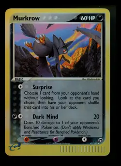 Murkrow 47/100 EX Sandstorm 2003 Reverse Holo e-Series Pokemon Card TCG - Image 1