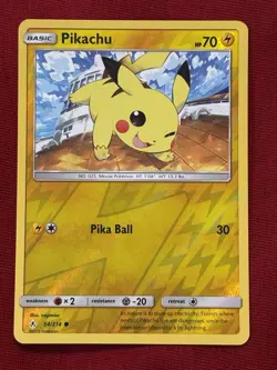 Pikachu 54/214 Reverse Holo Sun & Moon Unbroken Bonds Pokemon Card 2019 NM - Image 1