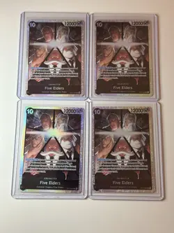 Five Elders OP13-082 Carrying On His Will 4 Foil Card Play Set Lot One Piece - Image 1