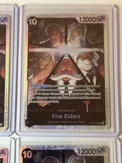 Five Elders OP13-082 Carrying On His Will 4 Foil Card Play Set Lot One Piece - Image 3