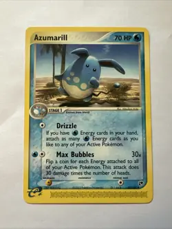 Azumarill E- reader Nonholo Ex Sandstorm 30/100 Pokemon Card - Image 1