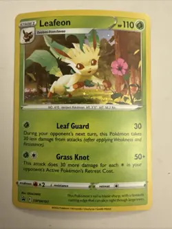 Leafeon #SWSH191 Pokemon SWSH: Sword & Shield Promo Card Cosmos Holo LP/NM - Image 1