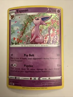 Espeon SWSH174 SWSH: Sword & Shield Black Star Promo Card Holo - Image 1