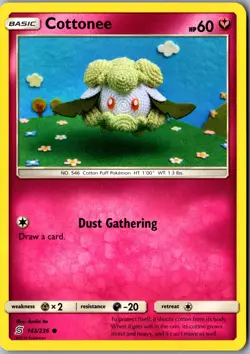 Cottonee 143/236 Common SM - Unified Minds LP Pokemon Card - Image 1