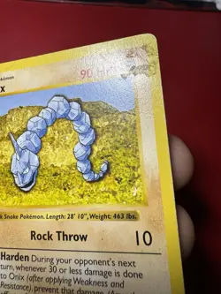 Onix 56/102 Shadowless 1st Edition Base Set Pokemon Card HP - Image 4