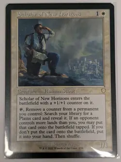 Scholar of New Horizons (Retro Frame) Commander: the Brothers' War - MTG RARE - Image 1
