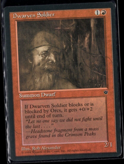 Dwarven Soldier (Alexander) Common Fallen Empires Magic The Gathering Near Mint - Image 1