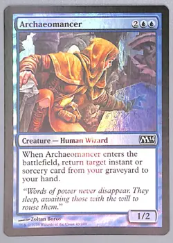 Archaeomancer - Foil - 43 - Core Set 2014 (M14) MTG LP - Image 1