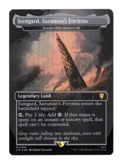 Isengard, Saruman's Fortress Foil - LTC 0389 - NM - MTG Magic - Image 1