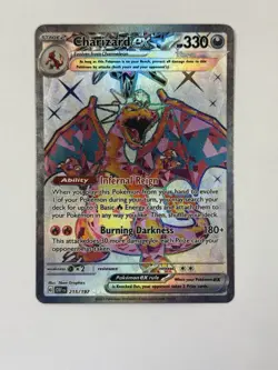 Pokemon TCG Charizard Ex 215/197 Full Art Special Illustration Rare SV:03 Holo - Image 1