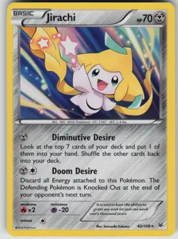 Pokemon TCG Jirachi Holo Rare XY - Roaring Skies 42/108 - Image 1
