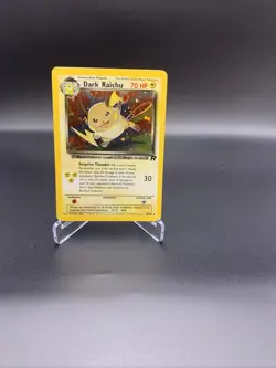 Pokemon Dark Raichu Holo TCG Card 83/82 Secret Rare Damaged - Image 1
