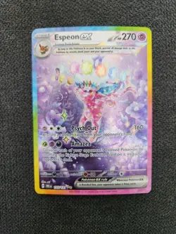 Espeon Ex SIR 155/131 Pokemon Prismatic Evolutions Special Illustration Rare!!! - Image 1