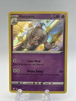Hattrem SV055/SV122 Pokemon TCG 2021 Shining Fates Shiny Vault Holo Rare NM - Image 1