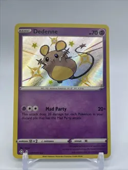 Dedenne SV051/SV122 - Pokemon TCG Shining Fates (2021) - Shiny Holo Rare - NM - Image 1