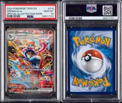 Pokemon Greninja ex 214/167 Twilight Masquerade Special Illustration Rare PSA 10 - Image 3