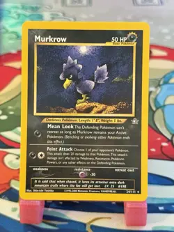 Pokemon TCG Murkrow Neo Genesis 24/111 Unlimited Rare, NM Condition - Image 1