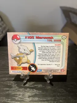 2000 TOPPS Pokemon Marowak #105 - Series 2 Holo Foil LP - Image 2