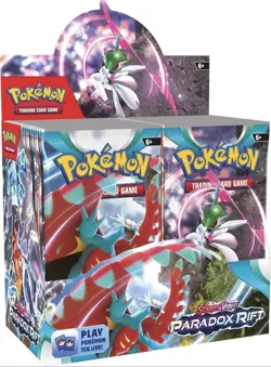 Pokemon TCG Paradox Rift Booster Box 36 Packs Sealed With Acrylic Case! - Image 1