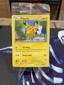 Pokemon TCG Pikachu Build-A-Bear Workshop Promo 20/108 Promo Promo Sealed - Image 1