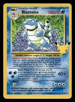 Blastoise 2/102 Classic Collection Celebrations: Classic Collection Pokemon - Image 1