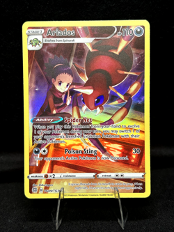 Pokemon TCG: Ariados TG09/TG30 Swsh09: Brilliant Stars Trainer Gallery Holo - NM - Image 1