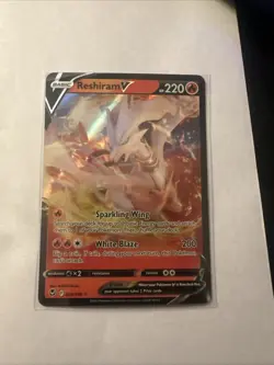 Pokemon TCG Reshiram V Silver Tempest 024/195 Holo Ultra Rare NM - Image 1
