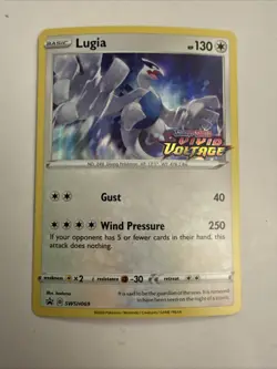 Pokemon TCG Lugia SWSH069 Vivid Voltage Stamped Promo Near Mint - Image 1
