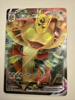 MEOWTH VMAX 2020 POKEMON SWORD & SHIELD BLACK STAR PROMOS #SWSH005 Q0443 - Image 1