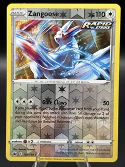 Pokemon TCG - Zangoose - 120/198 - Chilling Reign - Reverse Holo - Image 1