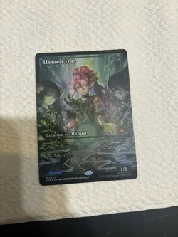 MTG Llanowar Elves (Showcase) FOIL - FDN Foundations NM - Image 1