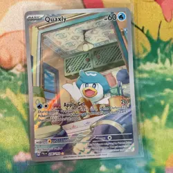 Pokemon Quaxly Illustration Rare Full Art Holo 206/193 SV02 Paldea Evolved - Image 1