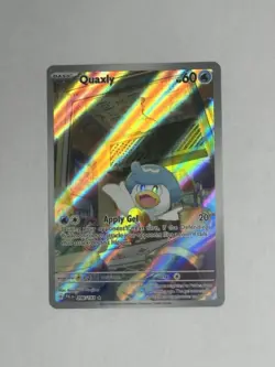 Pokemon TCG Quaxly Card 206/193 Sv02: Paldea Evolved NM Illustration Rare Holo - Image 1