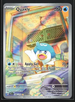 Quaxly 206/193 SV02: Paldea Evolved Illustration Rare Pokemon Card - Image 1