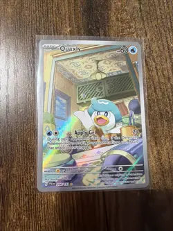 Pokemon Quaxly - Illustration Rare SV02: Paldea Evolved 206/193 NM - Image 1
