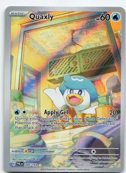 Quaxly - 206/193 Illustration Rare Holo SV02: Paldea Evolved NM Pokemon - Image 1