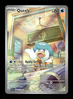 Pokemon Quaxly - Illustration Rare SV02: Paldea Evolved 206/193 NM - Image 1