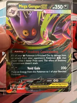 Mega Gengar EX Phantasmal Flames 056/094 Pokemon TCG Double Rare Mega Evolution - Image 2