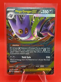 Mega Gengar EX Phantasmal Flames 056/094 Pokemon TCG Double Rare Mega Evolution - Image 1