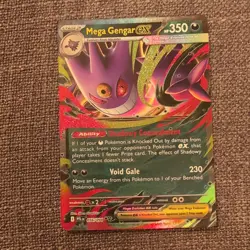 Mega Gengar EX Phantasmal Flames 056/094 Pokemon TCG Double Rare Mega Evolution - Image 1