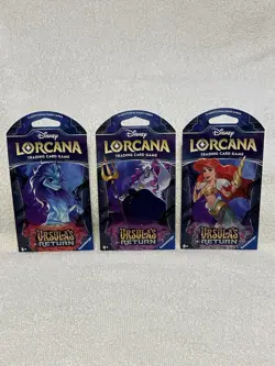Disney- LORCANA- “Ursula's Return” (ART SET) 3 Sleeved Booster Packs- NEW/SEALED - Image 1