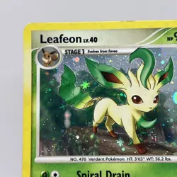 LP Leafeon 24/100 Rare Holo Majestic Dawn Pokemon Card Platinum - Image 2