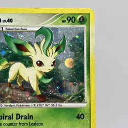 LP Leafeon 24/100 Rare Holo Majestic Dawn Pokemon Card Platinum - Image 3