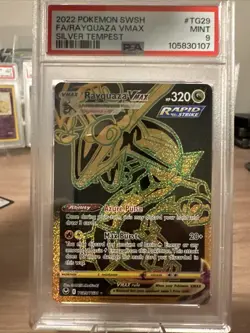 Pokemon Rayquaza VMAX TG29/TG30 Secret Rare Silver Tempest PSA 9 - Image 1