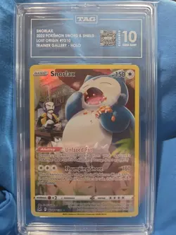Pokemon TCG Snorlax TG10/TG30 Swsh11: Lost Origin Trainer Gallery Holo! TAG 10! - Image 1