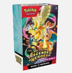 PRESALE 4x Pokemon TCG Mega Evolution Ascended Heroes Booster Bundle 6 Packs x4 - Image 1