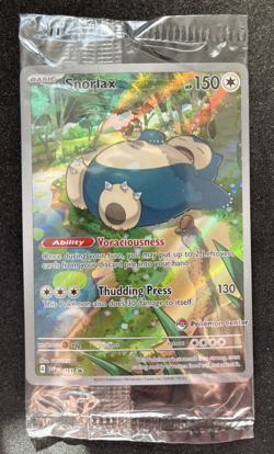 Pokemon TCG Snorlax SVP 051 Pokemon Center Stamped 151 ETB Promo Sealed - Image 1